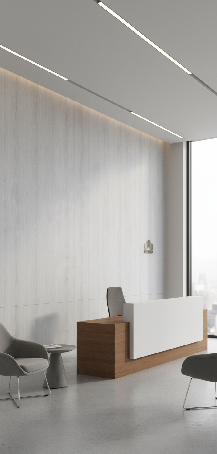 Nordic White Oak PVC Klick-Wandpaneel 280 × 122 cm – 8 mm in heller Eichenoptik