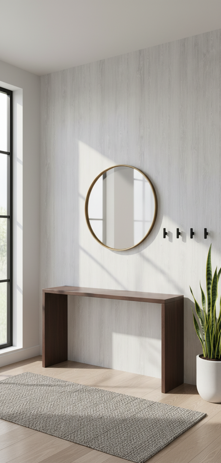 Nordic White Oak PVC Klick-Wandpaneel 280 × 122 cm – 8 mm in heller Eichenoptik
