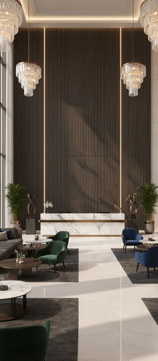 Smoked Walnut PVC Klick-Wandpaneel 280 × 122 cm – 8 mm in dunkler Walnussoptik