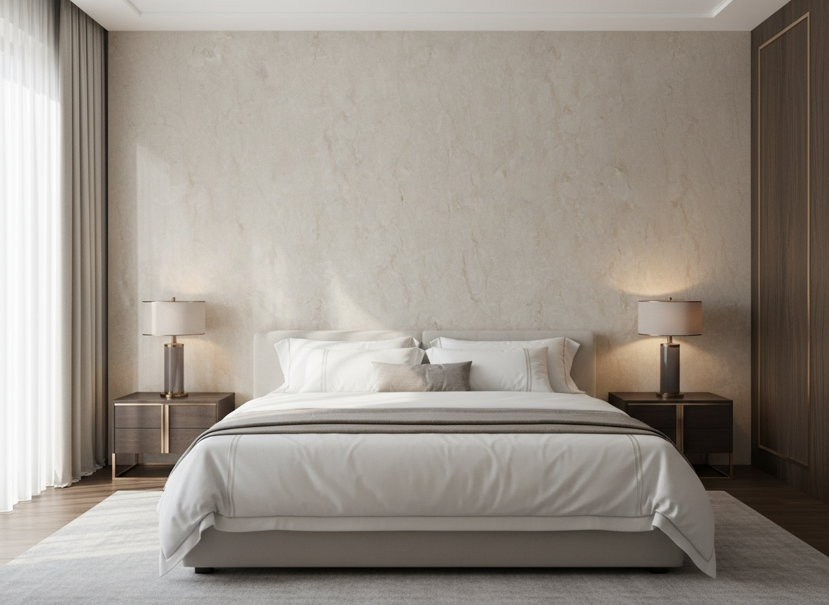 PVC Wall Panel Vanilla Marble 280×122 cm – Cream-Colored Marble Look, Waterproof