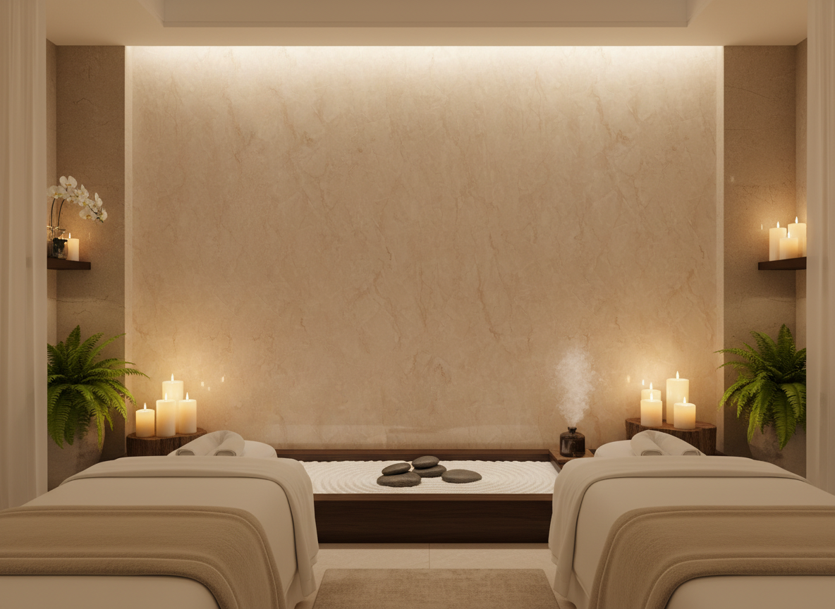 PVC Wall Panel Vanilla Marble 280×122 cm – Cream-Colored Marble Look, Waterproof
